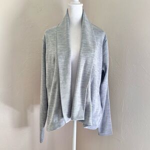 NWOT Pebble Beach Dryluxe Performance Wrap Cardigan Gray XL